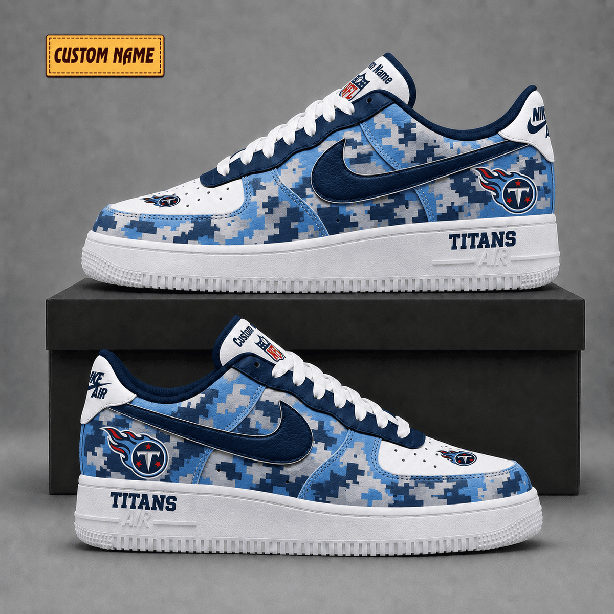 Tennessee Titans | Premium Fear The Team Low Top Sneakers - Va38825