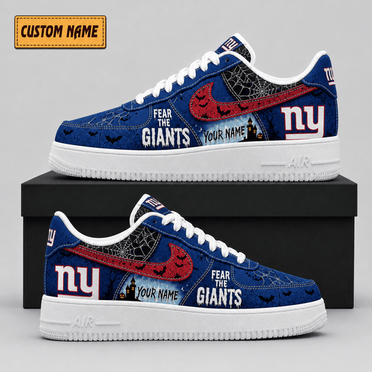 New York Giants | Premium Fear The Team Halloween Low Top Sneakers - Va323527