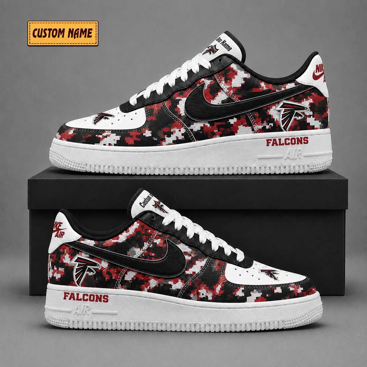 Atlanta Falcons | Premium Fear The Team Low Top Sneakers - Va38840