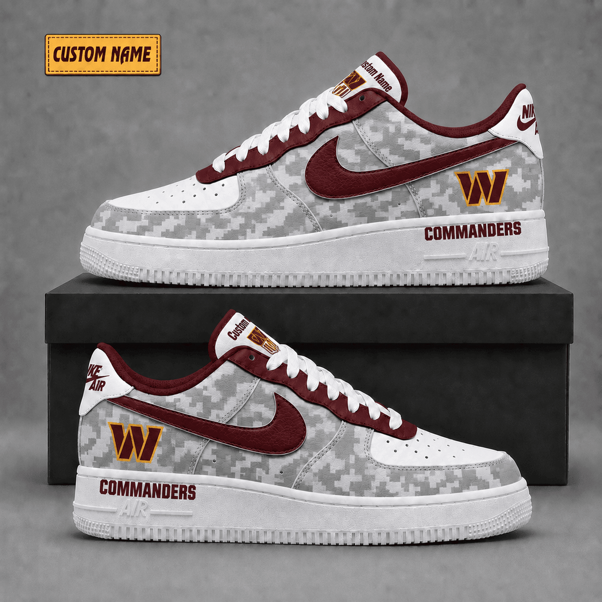 Washington Commanders | Premium Fear The Team Low Top Sneakers - Va36240