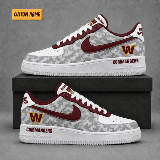 Washington Commanders | Premium Fear The Team Low Top Sneakers - Va36240