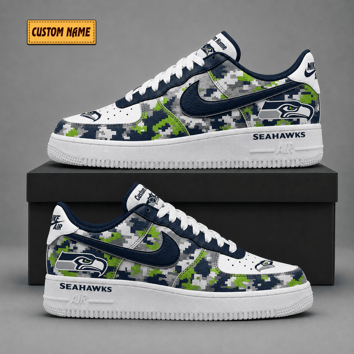 Seattle Seahawks | Premium Fear The Team Low Top Sneakers - Va38841