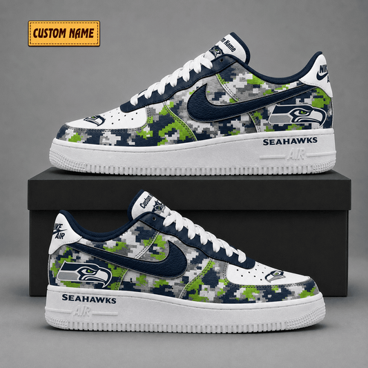 Seattle Seahawks | Premium Fear The Team Low Top Sneakers - Va38841