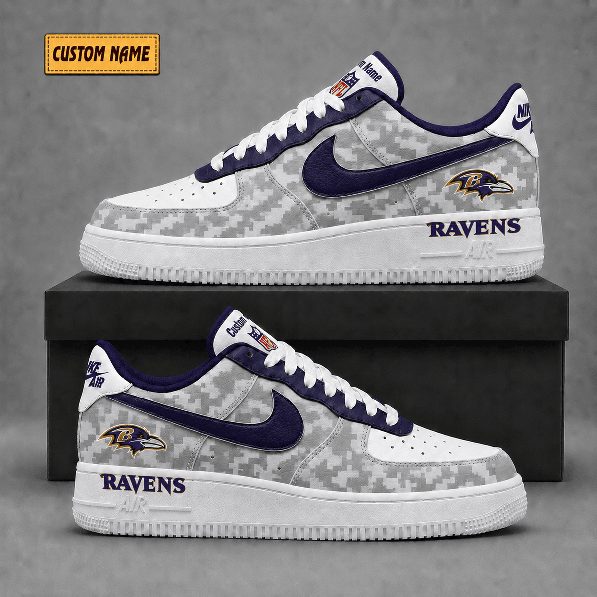 Baltimore Ravens | Premium Fear The Team Low Top Sneakers - Va36228