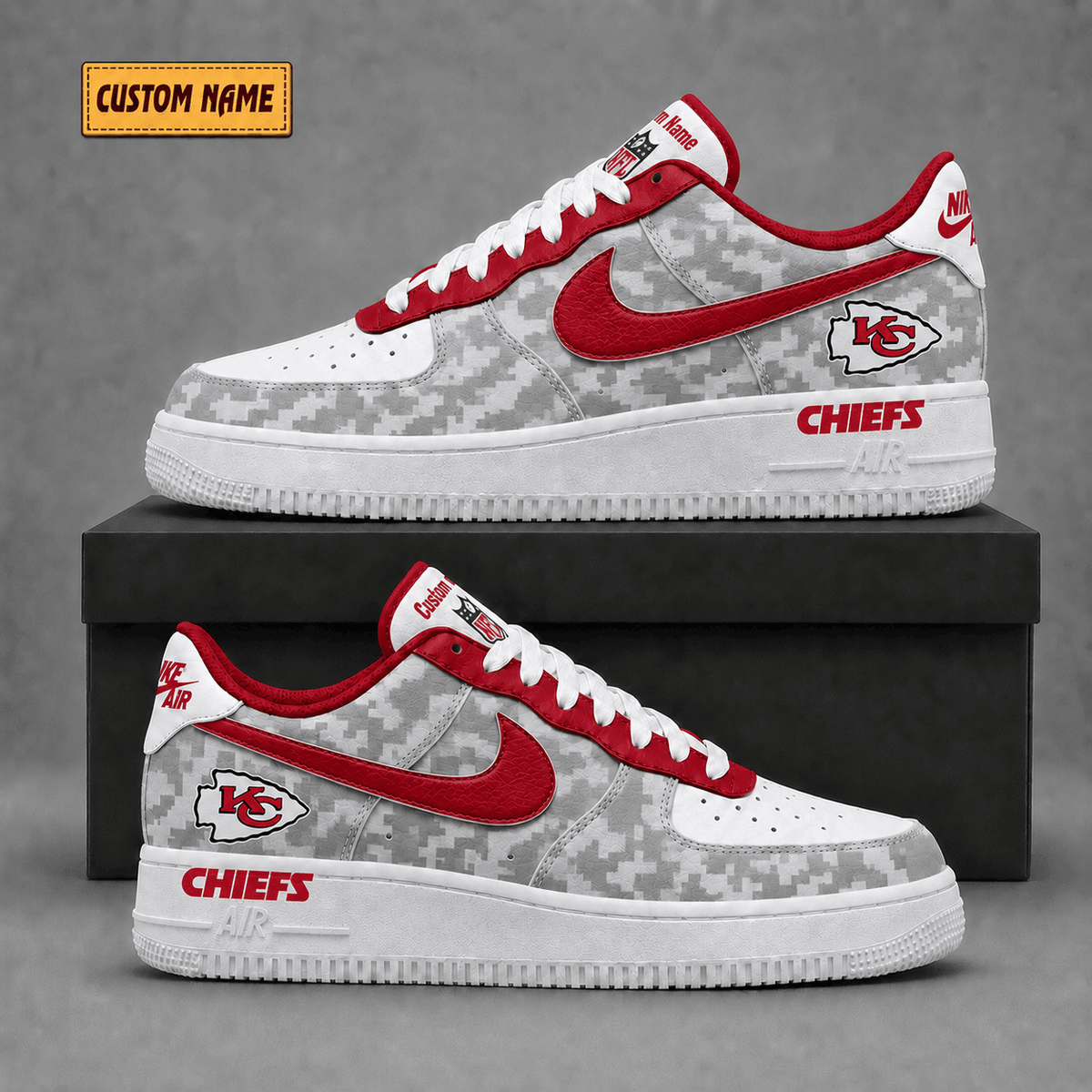 Kansas City Chiefs | Premium Fear The Team Low Top Sneakers - Va36229