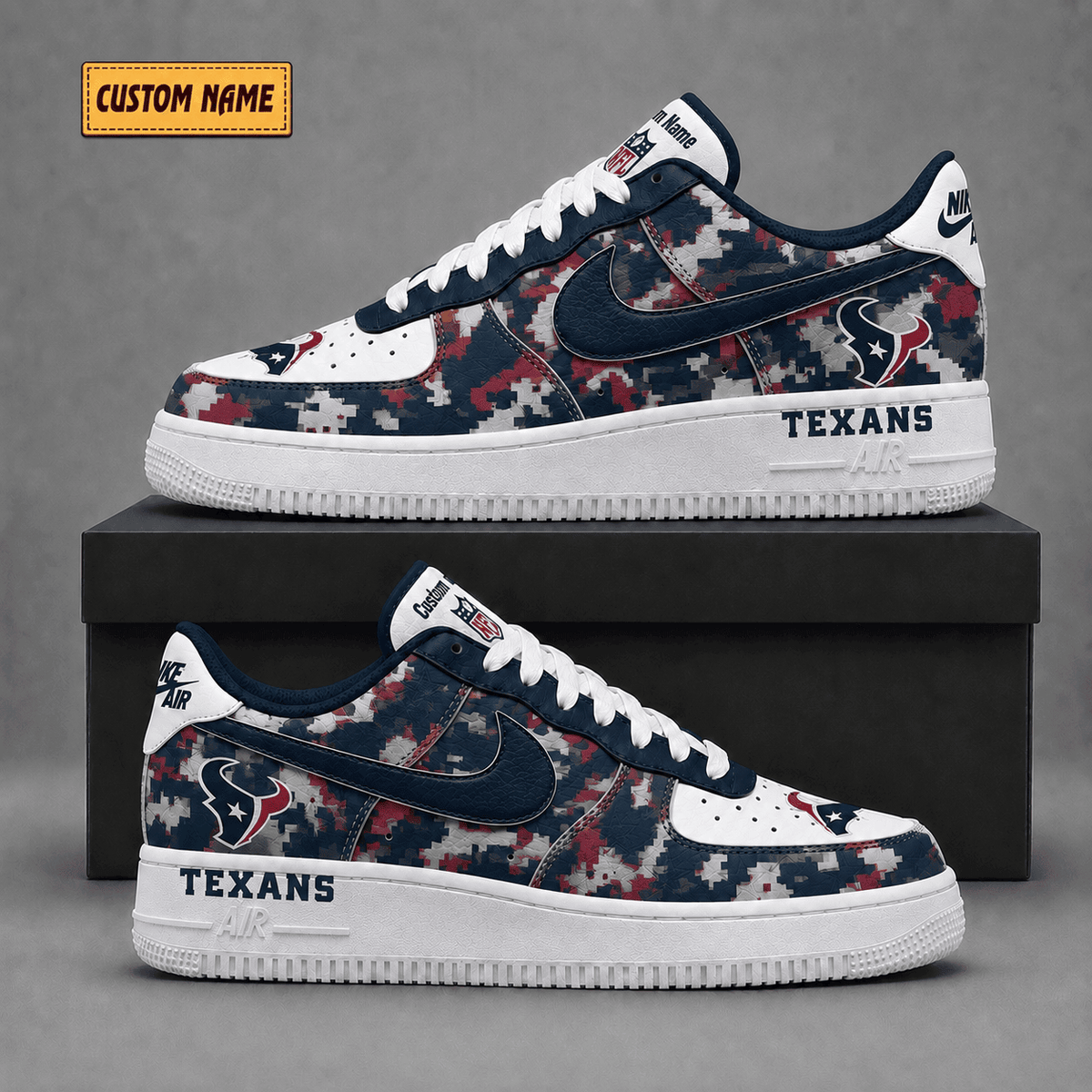 Houston Texans | Premium Fear The Team Low Top Sneakers - Va38824