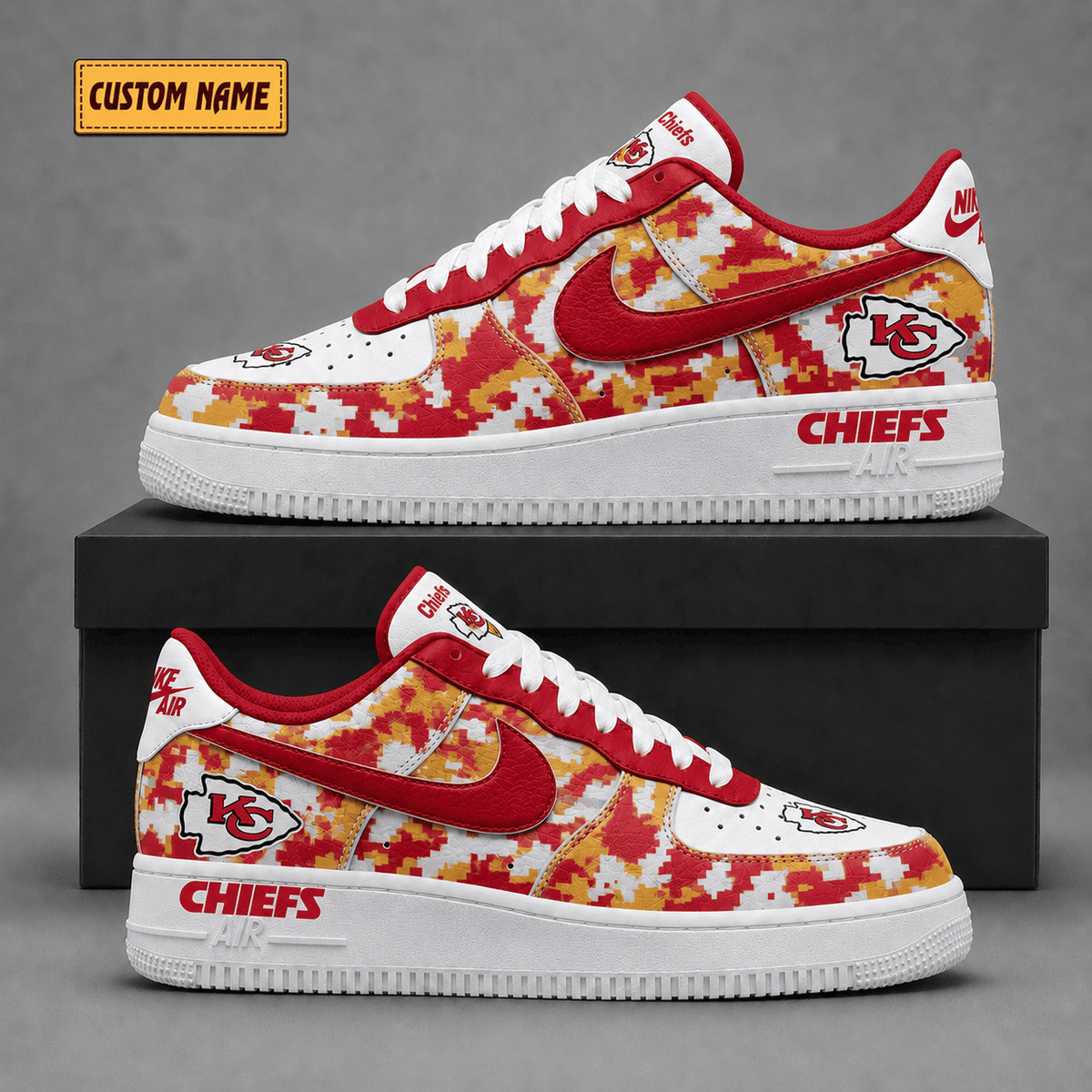 Kansas City Chiefs | Premium Fear The Team Low Top Sneakers - Va38820