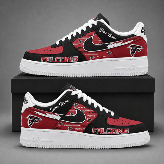 Atlanta Falcons | Premium Fear The Team Low Top Sneakers Personalized - Va37440