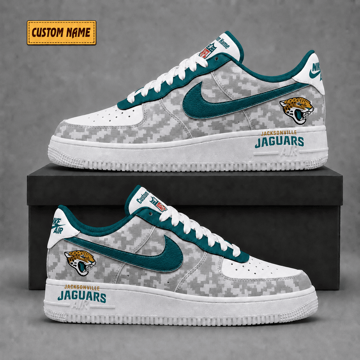 Jacksonville Jaguars | Premium Fear The Team Low Top Sneakers - Va36234