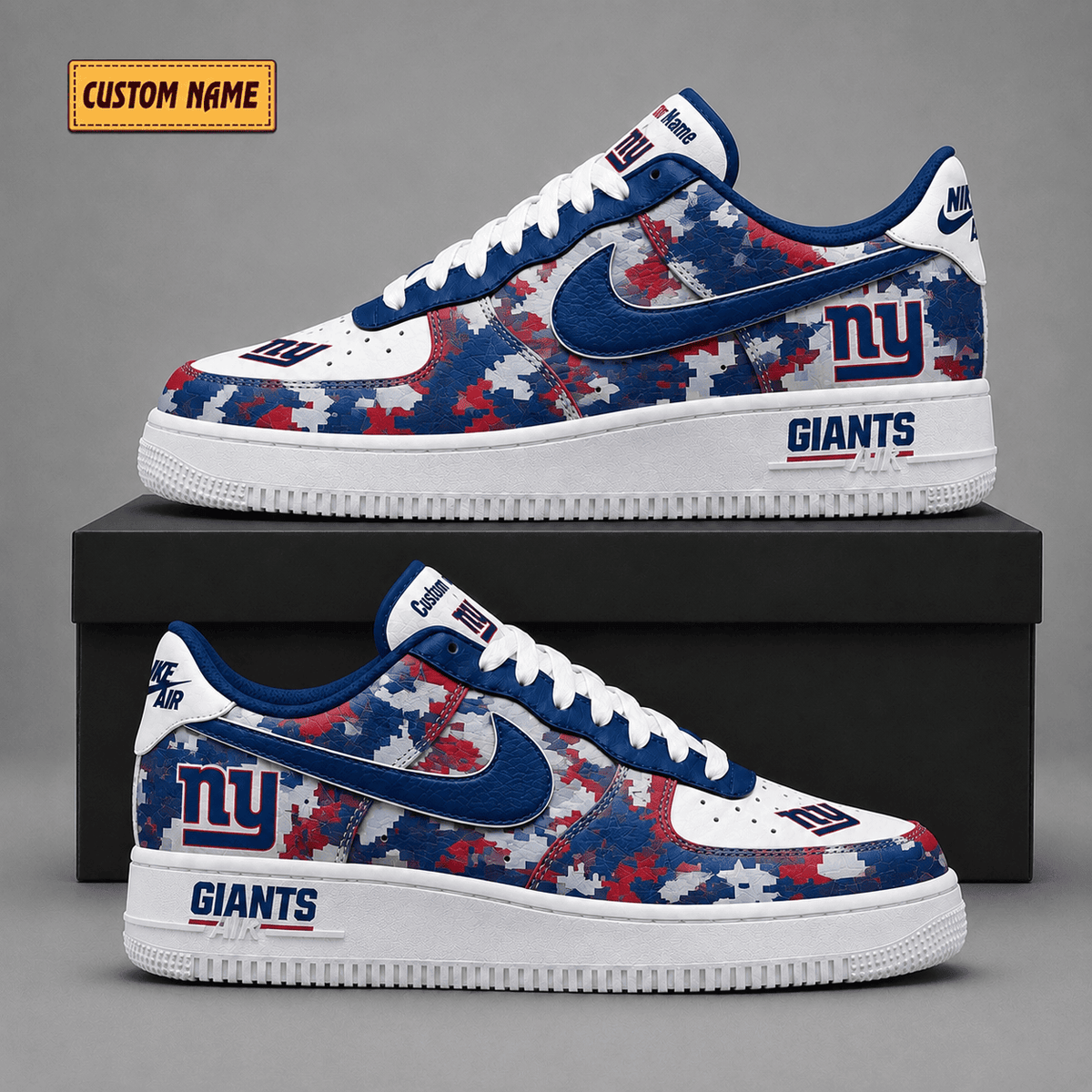 New York Giants | Premium Fear The Team Low Top Sneakers - Va38829