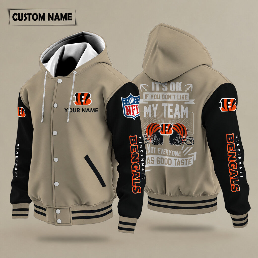Cincinnati Bengals It's Ok If You Don't Like My Team Hooded Letterman
