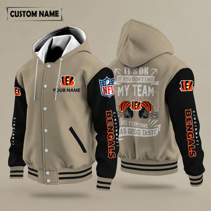 Cincinnati Bengals It's Ok If You Don't Like My Team Hooded Letterman