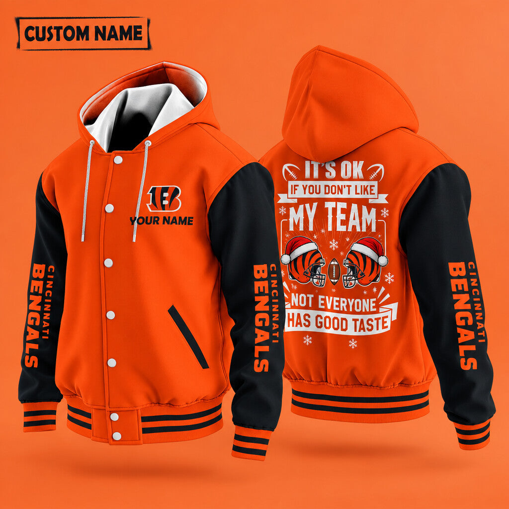 Cincinnati Bengals It's Ok If You Don't Like My Team Christmas Hooded