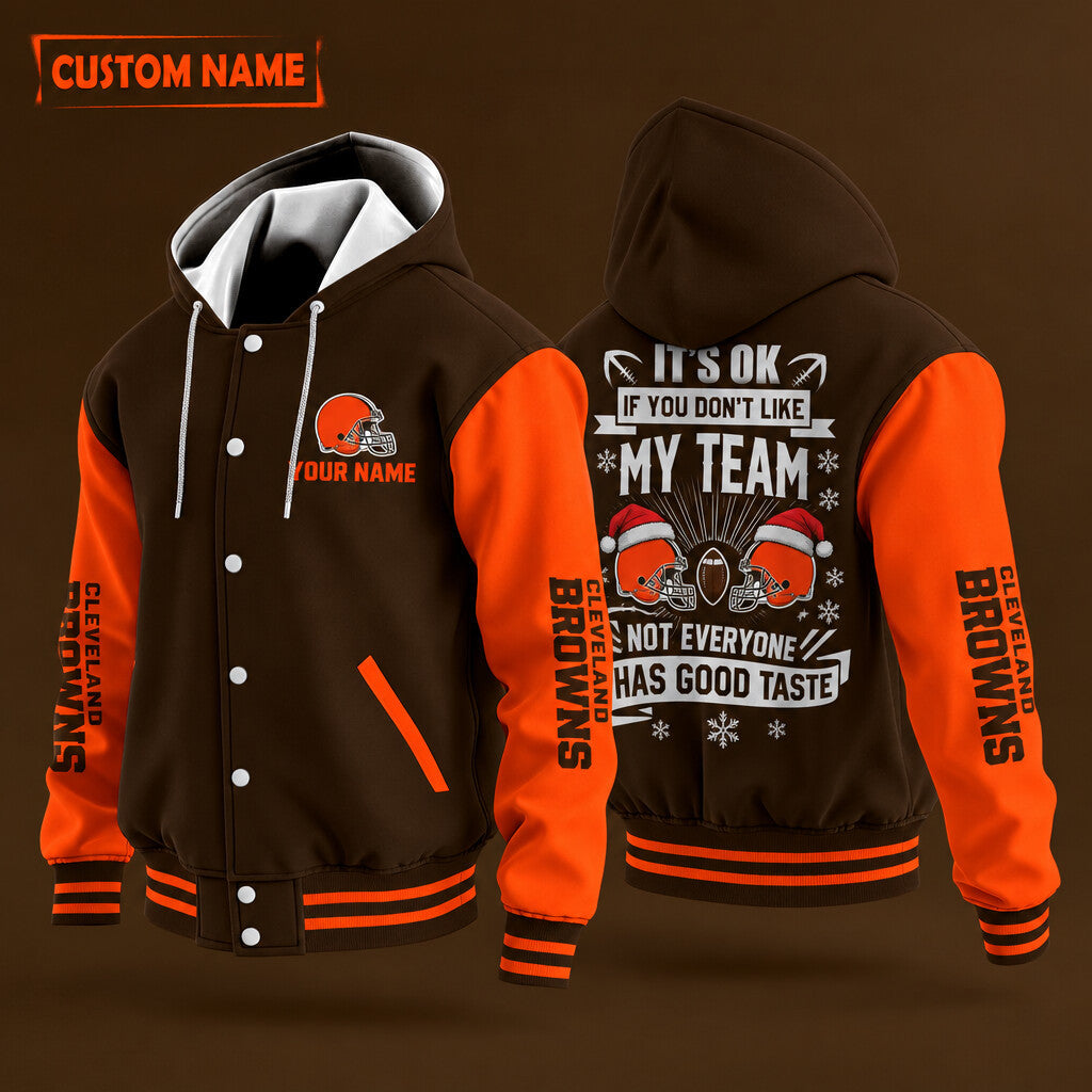 Cleveland Browns It's Ok If You Don't Like My Team Christmas Hooded Le