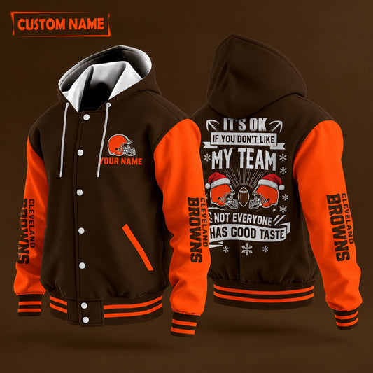 Cleveland Browns It's Ok If You Don't Like My Team Christmas Hooded Le