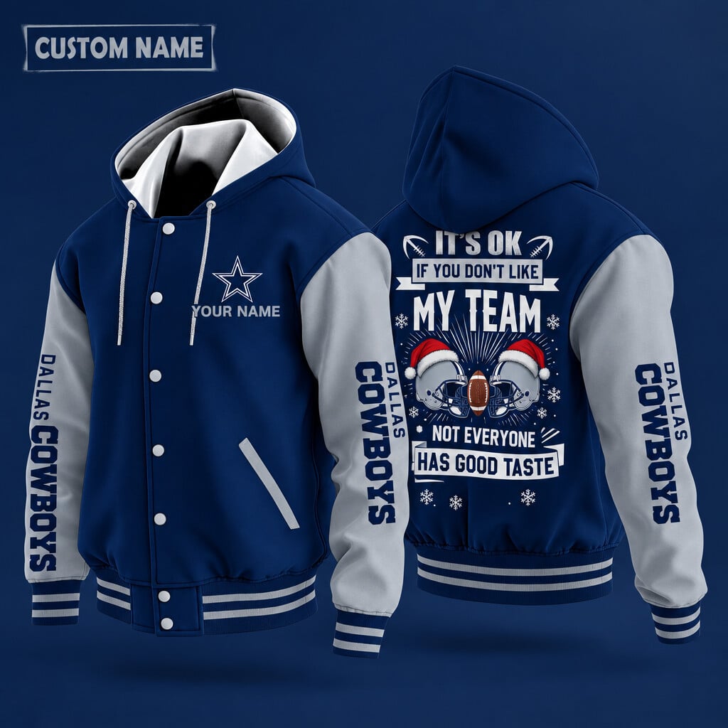 Dallas Cowboys It's Ok If You Don't Like My Team Christmas Hooded Lett