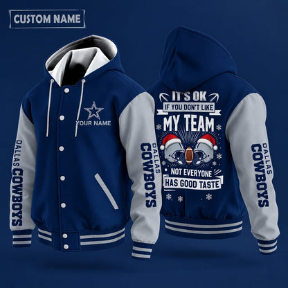 Dallas Cowboys It's Ok If You Don't Like My Team Christmas Hooded Lett