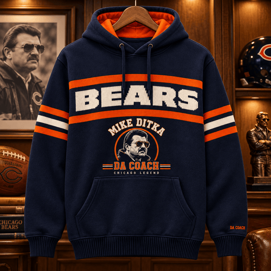 Chicago Bears Mike Ditka Da Coach Hoodie Chicago Football Tribute Apparel For Fans