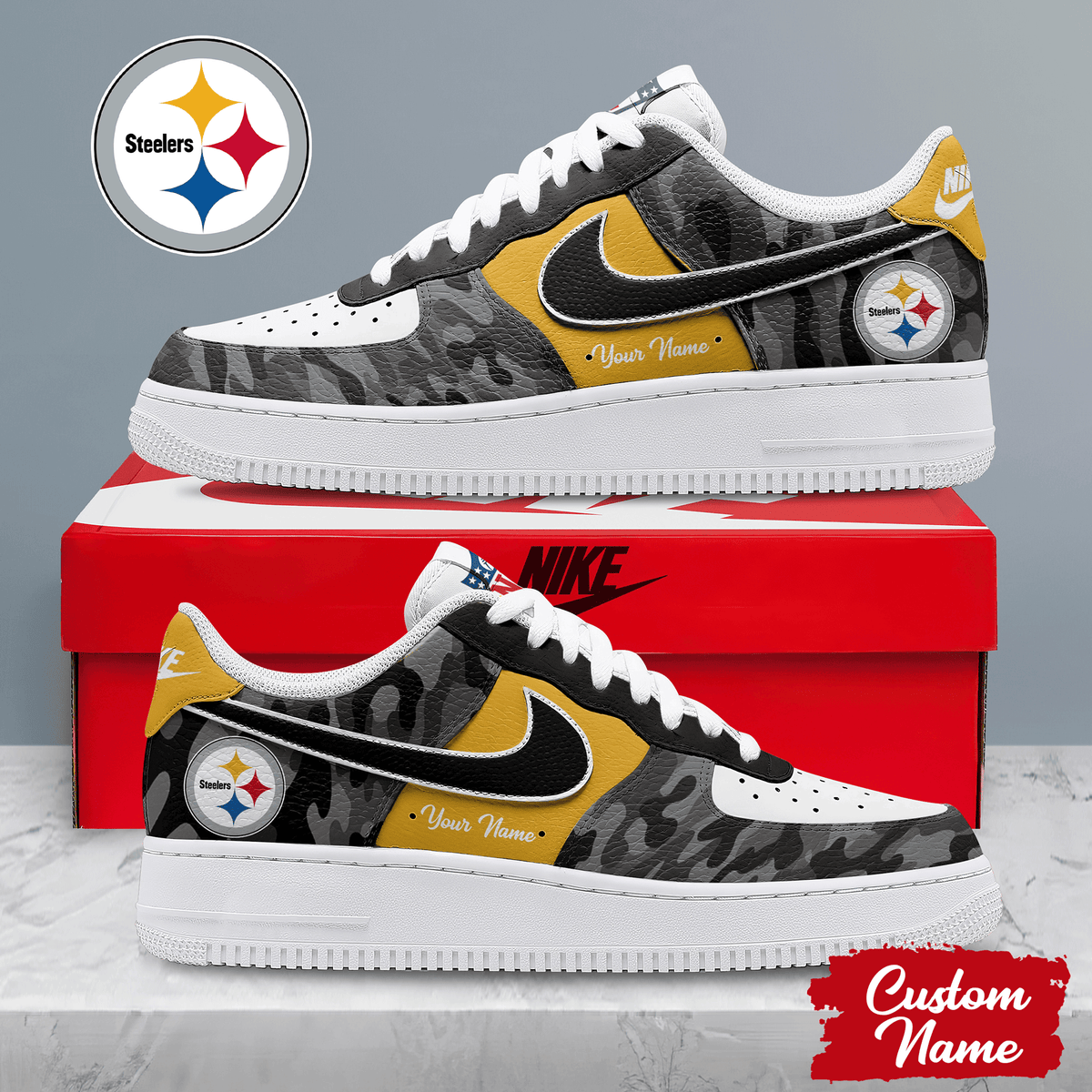 Pittsburgh Steelers | Premium Nfl End Zone Energy Af1 Shoes Pbxvwh7