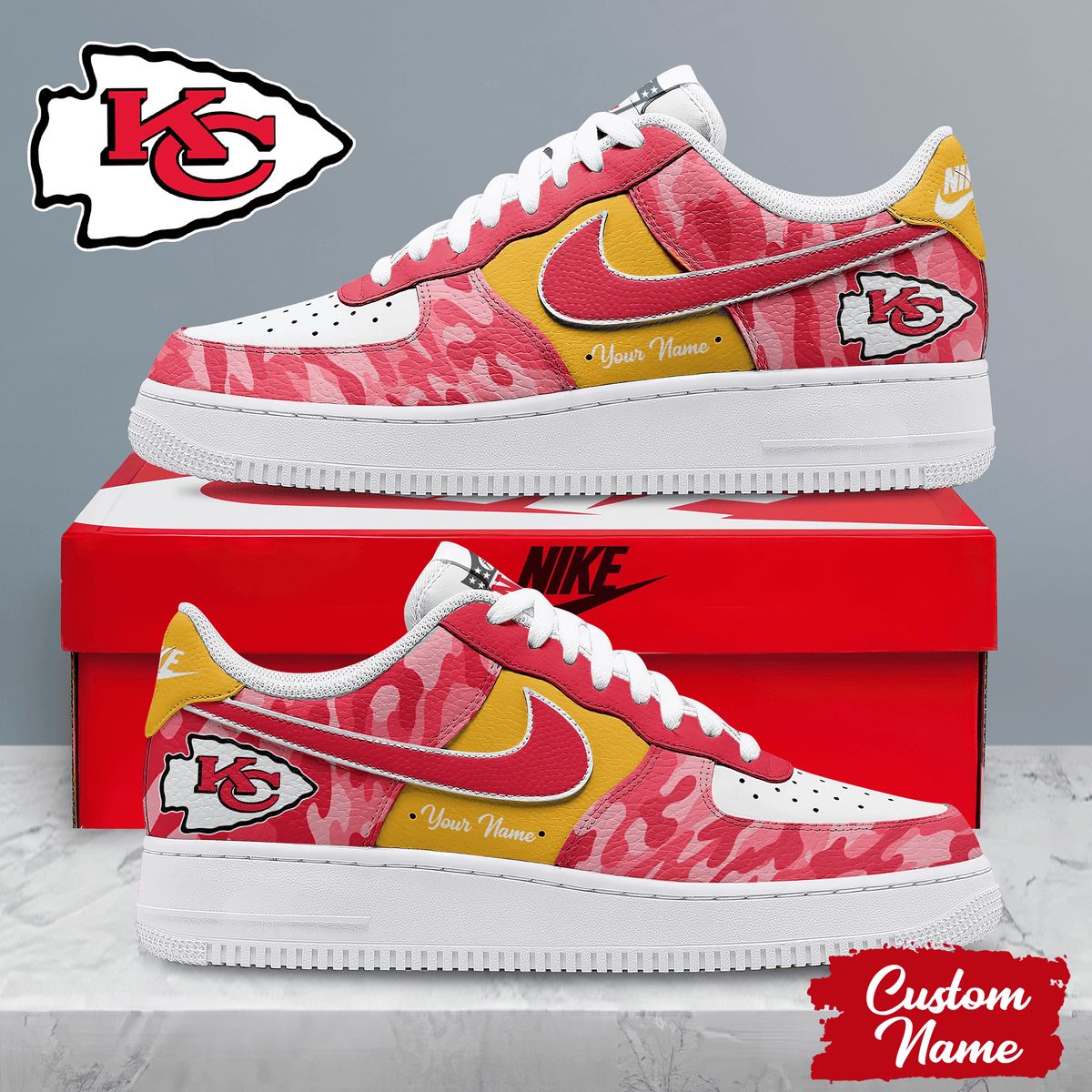 Kansas City Chiefs | Premium Nfl End Zone Energy Af1 Shoes Pb8soo5
