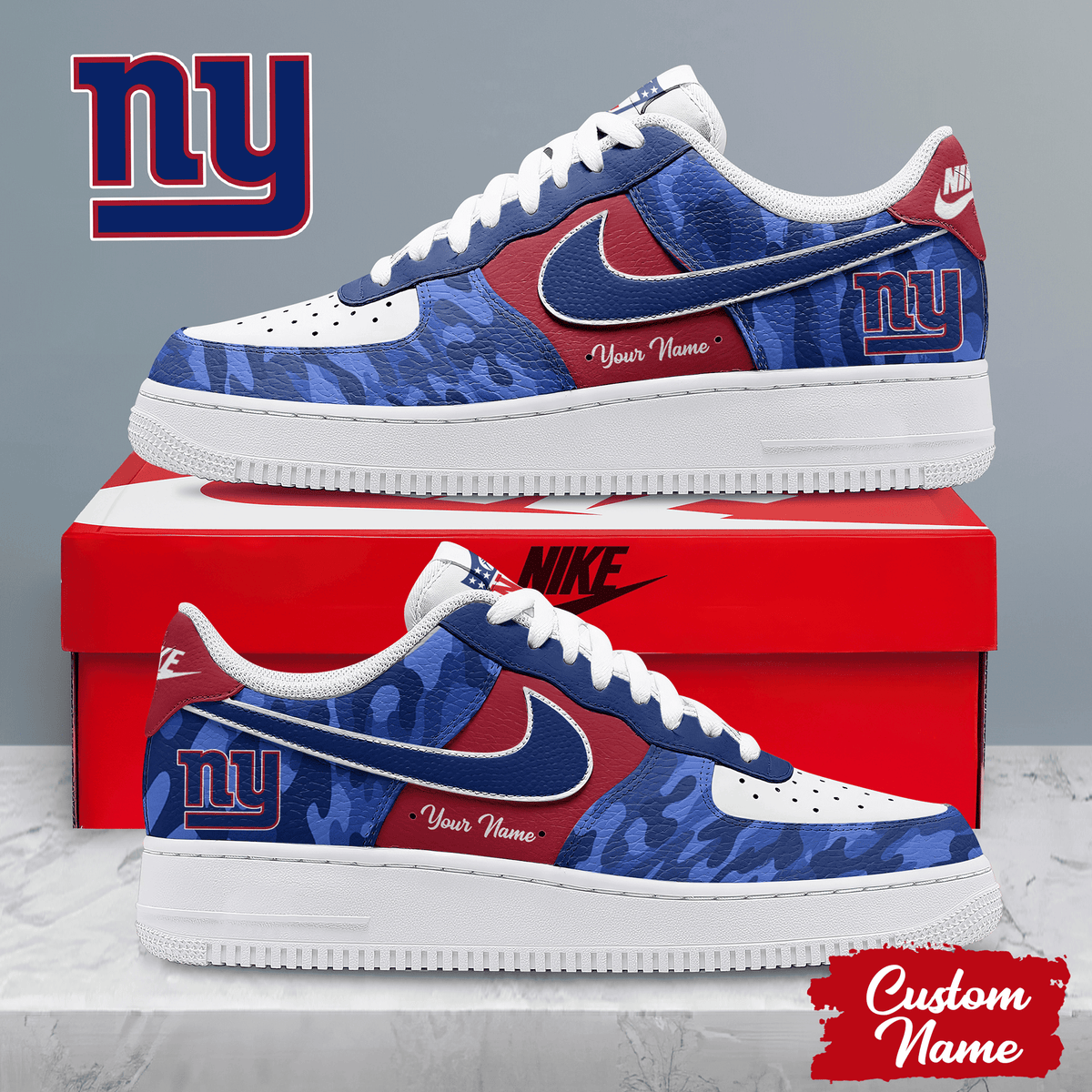 New York Giants | Premium Nfl End Zone Energy Af1 Shoes Pbpvpe4