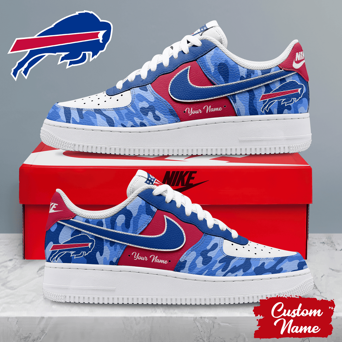 Buffalo Bills | Premium Nfl End Zone Energy Af1 Shoes Pb4ng30