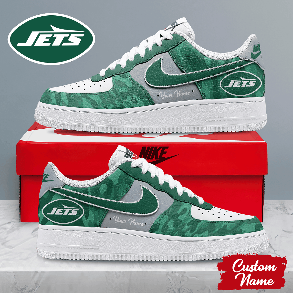 New York Jets | Premium Nfl End Zone Energy Af1 Shoes Pbbn2sb