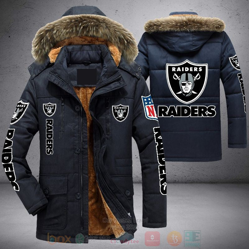 Las Vegas Raiders Blue Skull | Parka Jacket - Limited Edition