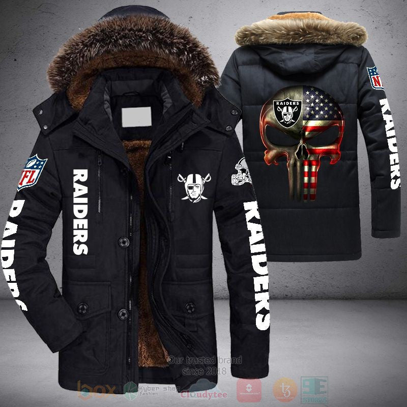 Las Vegas Raiders Skull Punisher | Parka Jacket - Limited Edition