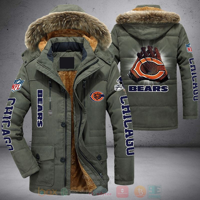 Chicago Bears Gloves | Parka Jacket - Limited Edition