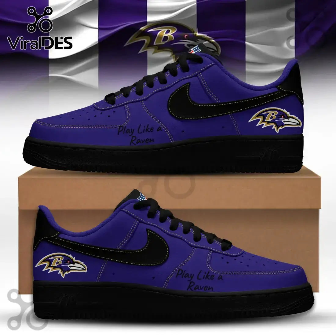 Baltimore Ravens Super Bowl 2026 Low Top Shoes
