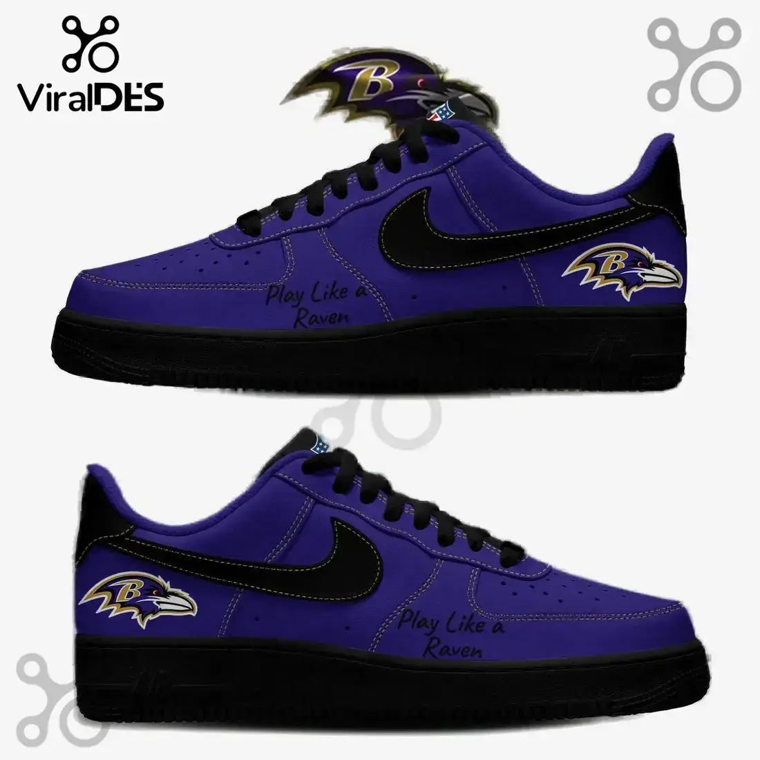 Baltimore Ravens Super Bowl 2026 Low Top Shoes