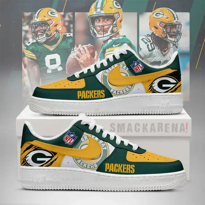 Green Bay Packers Low Top Shoes – Fan Edition | Wx63
