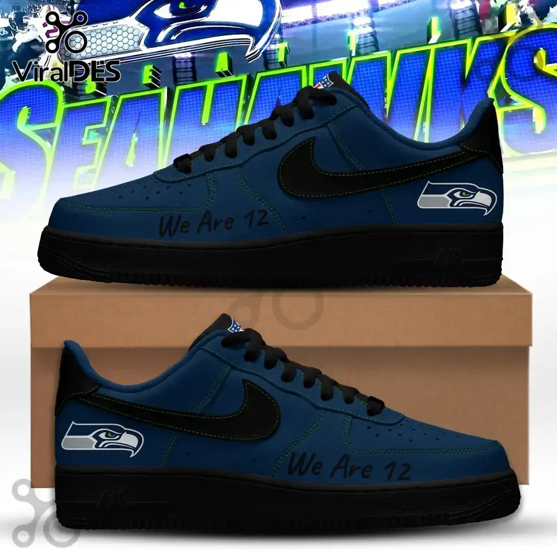 Seattle Seahawks Super Bowl 2026 Low Top Shoes