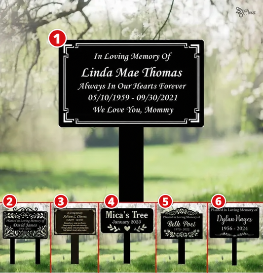 Personalized In Loving Memory Yard Sign, Custom Name Dates And Message – Memorial Garden Decor, Sympathy Gift