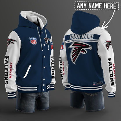Atlanta Falcons Hooded Letterman Jacket Custom Name Brdct3da0205