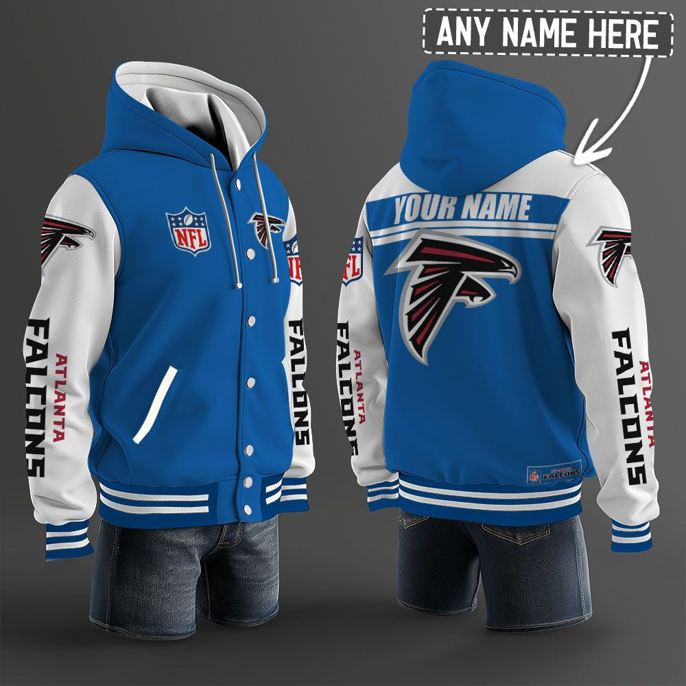 Atlanta Falcons Hooded Letterman Jacket Custom Name Brdct3da0205