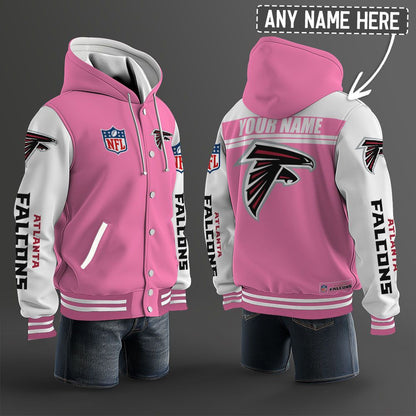 Atlanta Falcons Hooded Letterman Jacket Custom Name Brdct3da0205
