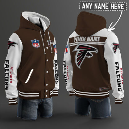 Atlanta Falcons Hooded Letterman Jacket Custom Name Brdct3da0205