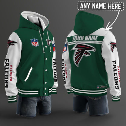 Atlanta Falcons Hooded Letterman Jacket Custom Name Brdct3da0205
