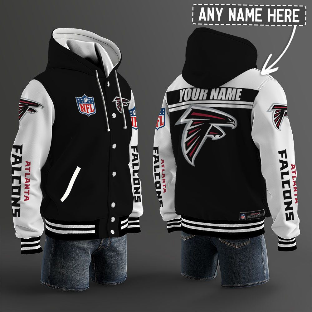 Atlanta Falcons Hooded Letterman Jacket Custom Name Brdct3da0205