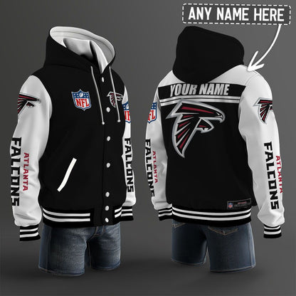 Atlanta Falcons Hooded Letterman Jacket Custom Name Brdct3da0205