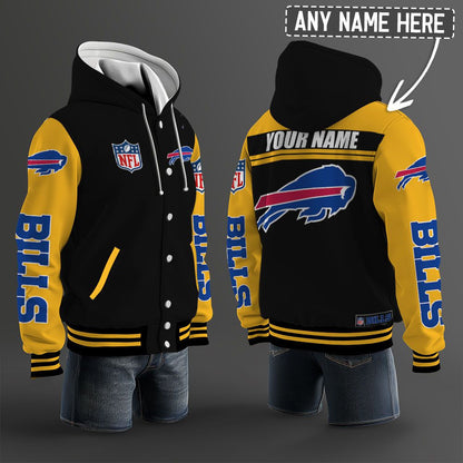 Buffalo Bills Hooded Letterman Jacket Custom Name Brdct3da0405