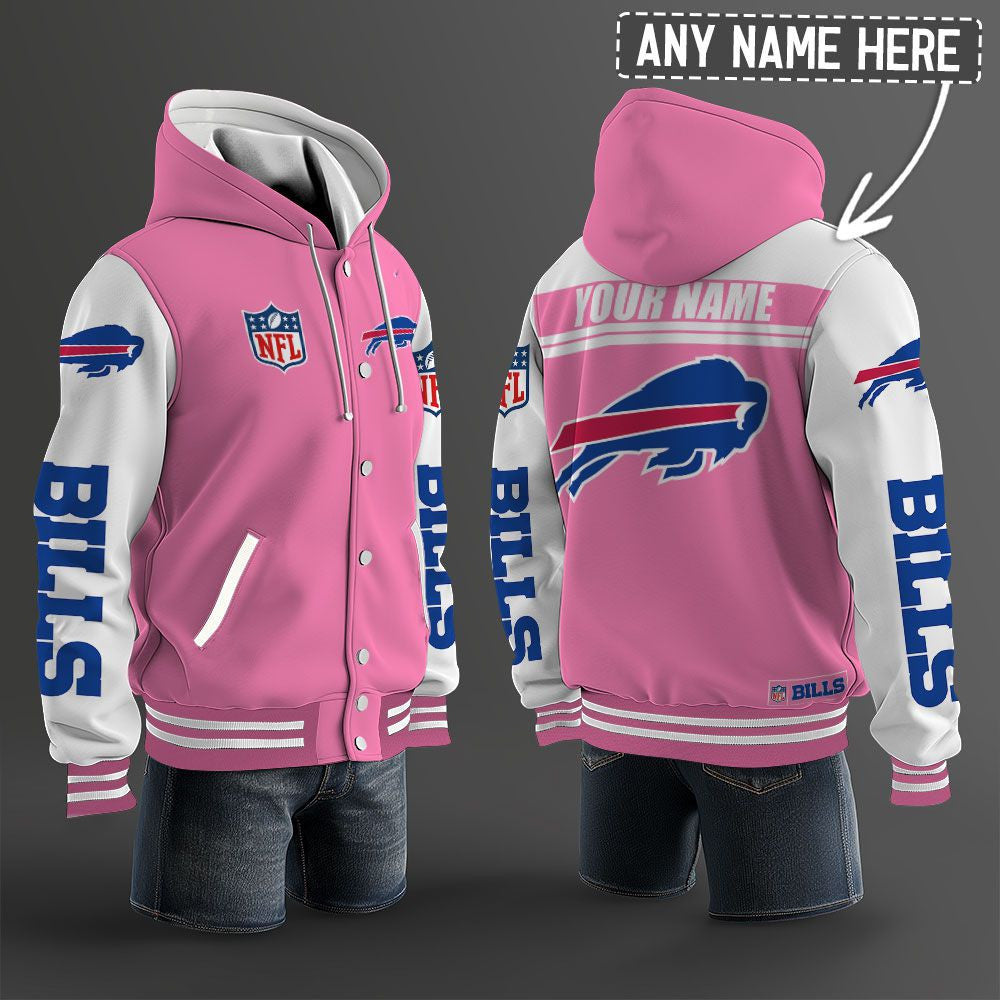 Buffalo Bills Hooded Letterman Jacket Custom Name Brdct3da0405