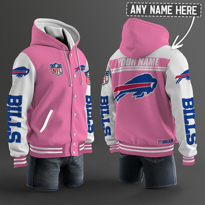 Buffalo Bills Hooded Letterman Jacket Custom Name Brdct3da0405