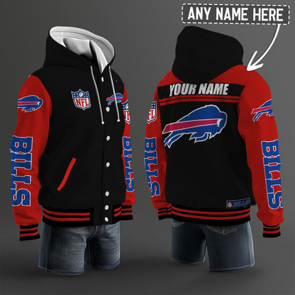 Buffalo Bills Hooded Letterman Jacket Custom Name Brdct3da0405