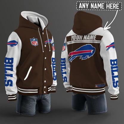 Buffalo Bills Hooded Letterman Jacket Custom Name Brdct3da0405
