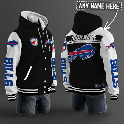 Buffalo Bills Hooded Letterman Jacket Custom Name Brdct3da0405