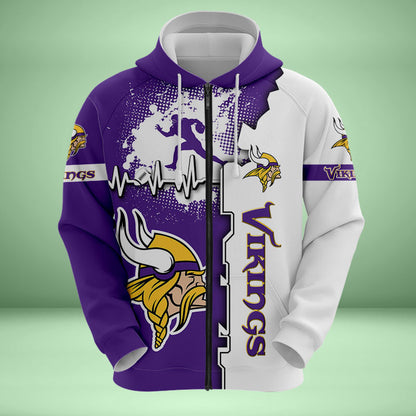 Minnesota Vikings 3d Over Print Clothing 5525