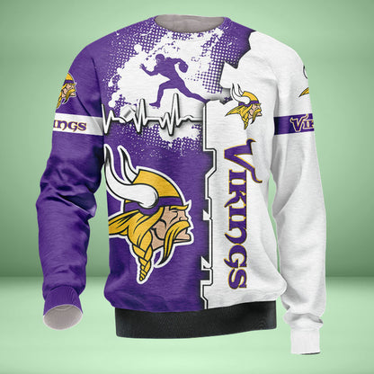 Minnesota Vikings 3d Over Print Clothing 5525